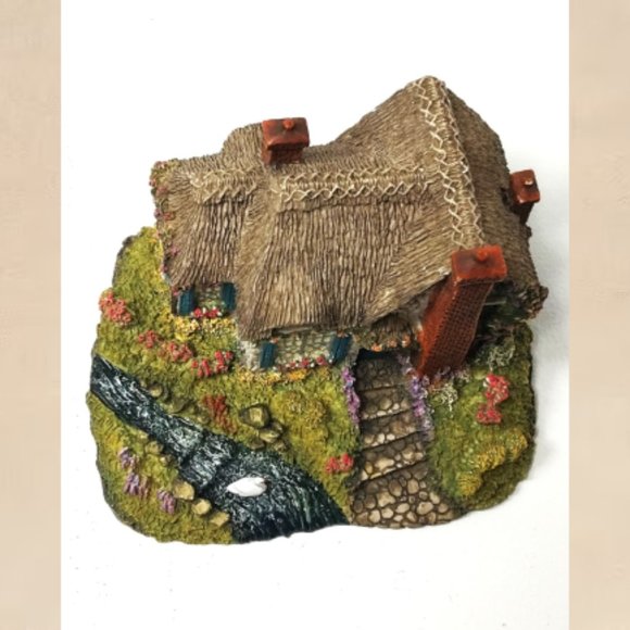 Thomas Kinkade Miniature SWANBROOKE COTTAGE with Certificate 90s Collectible VTG - Picture 7 of 11